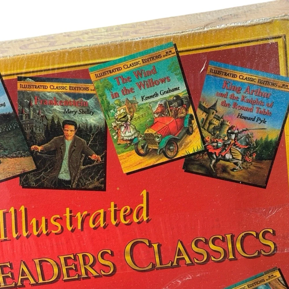 Vintage Set of 12‎ Illustrated Young Readers Classics Books NEW